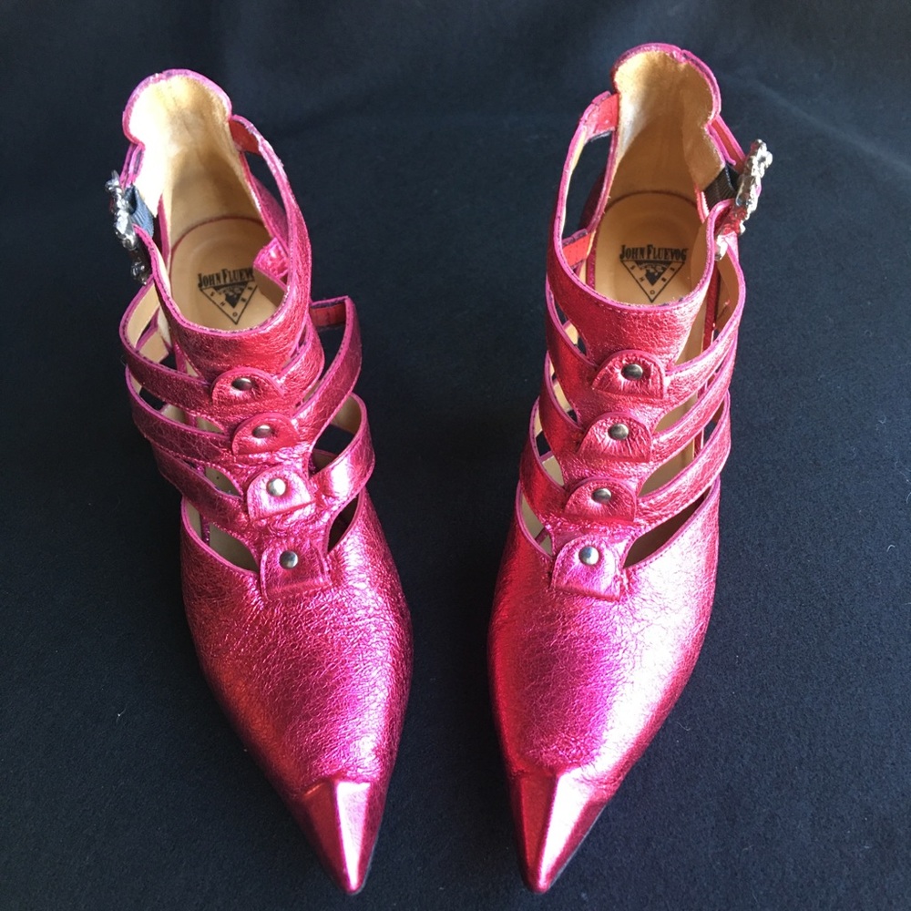 Fluevog strappy booties